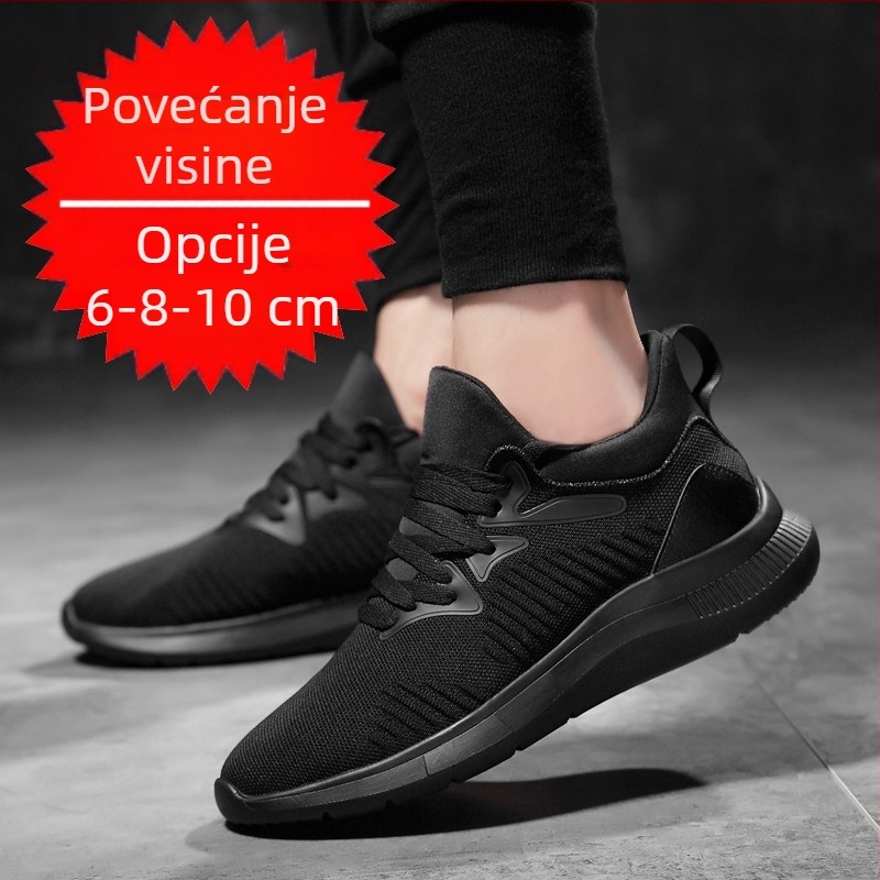 Jesenske muške cipele za povećanje visine 2023., prozračne muške ležerne cipele, nevidljive cipele za povećanje visine, 6 mrežastih tenisica za muškarce, 8