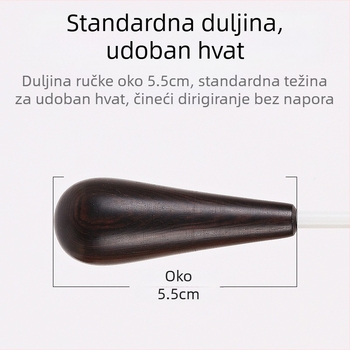 Ebanovinska ručka koncertna palica naredba redoslijed glazbena palica scenska izvedba profesionalna palica