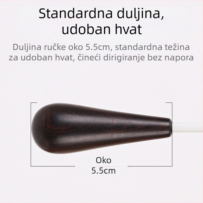 Ebanovinska ručka koncertna palica naredba redoslijed glazbena palica scenska izvedba profesionalna palica