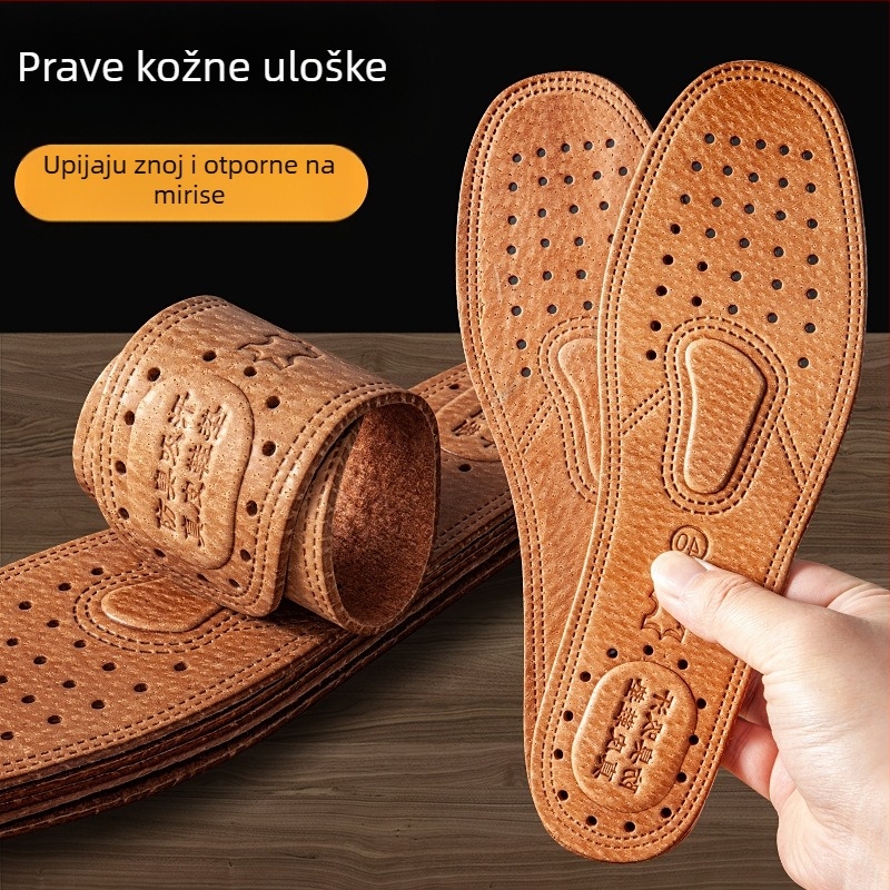 Cipele od prave kože s potpunim jastučićima i zadebljanom kožom za muškarce i žene, upijaju vlagu, prozračne, otporne na mirise, prikladne za sva godišnja doba, veleprodaja udobnih sportskih cipela