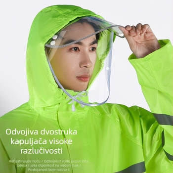 Integrirana sanitarna kabanica za biciklizam, kabanica za električni bicikl, oxfordska tkanina za cijelo tijelo, zadebljana, posebno za biciklizam