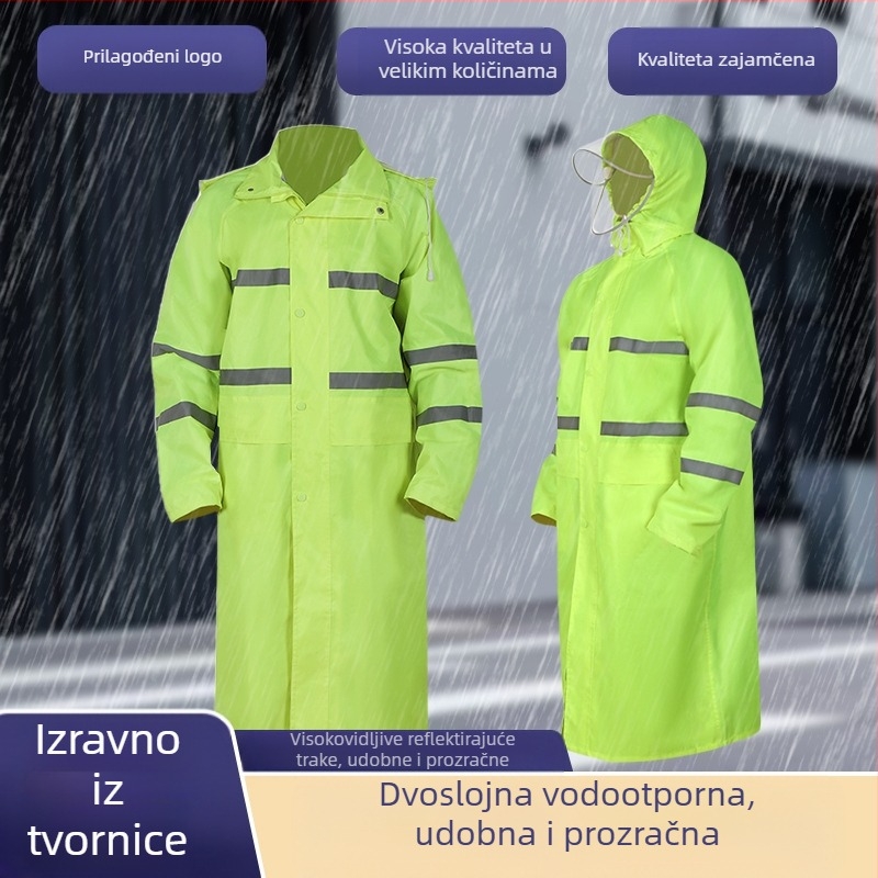Integrirana sanitarna kabanica za biciklizam, kabanica za električni bicikl, oxfordska tkanina za cijelo tijelo, zadebljana, posebno za biciklizam