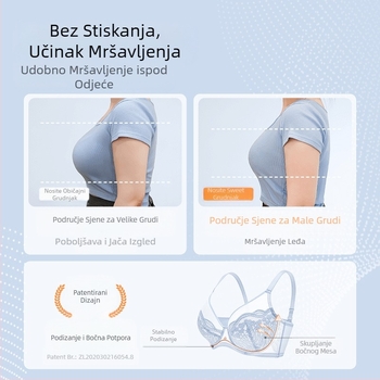 TikTok eksplozije [Malo slatko ultra tanko 2.0] Donje rublje s punim košaricama, velike grudi, mali seksi čipkasti slatki grudnjak