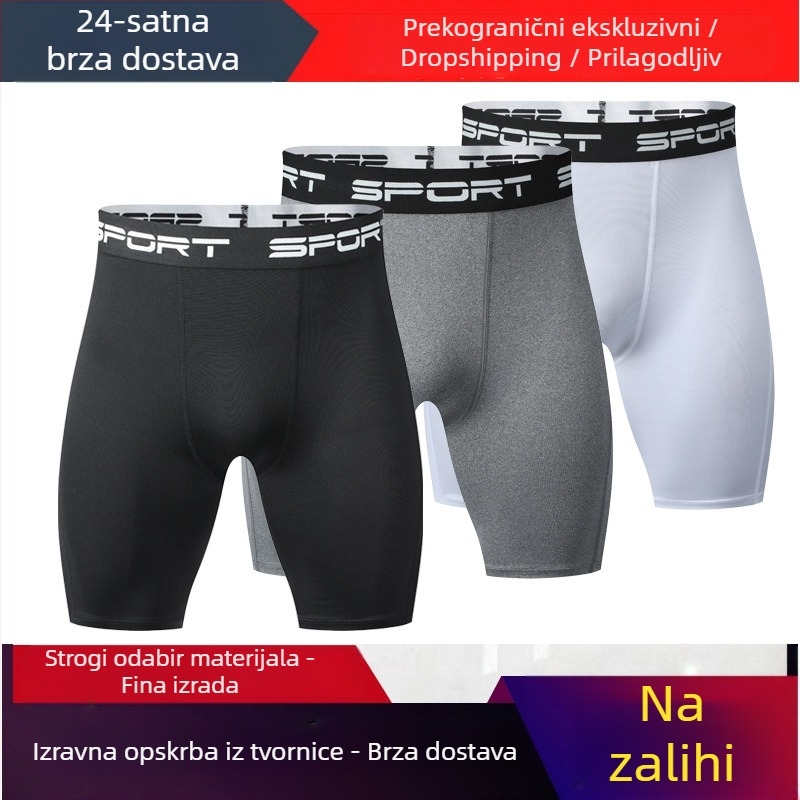 Sportske tajice Muške fitness hlače za trčanje Brzosušeće prozračne tajice s pet točaka zatvaranja Kupaće gaće Kratke hlače za jogu Sportske hlače