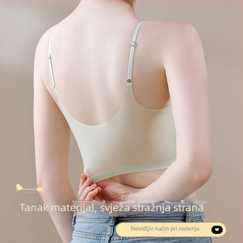 Integrirani grudnjak bez žice s podstavom za velike grudi, smanjuje izgled, bočna potpora, nabire i podiže, učinak mršavljenja, nadograđena verzija