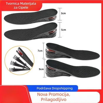 Muški i ženski unutarnji uložak za podizanje, sportski nevidljivi zračni jastuk za podizanje, puni jastuk, višeslojni, uklonjivi polu-jastuk