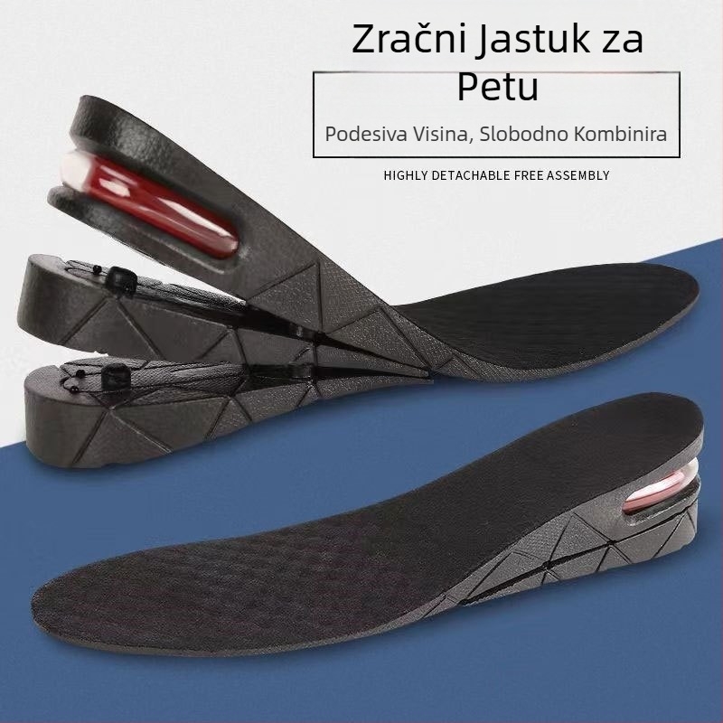 Muški i ženski unutarnji uložak za podizanje, sportski nevidljivi zračni jastuk za podizanje, puni jastuk, višeslojni, uklonjivi polu-jastuk