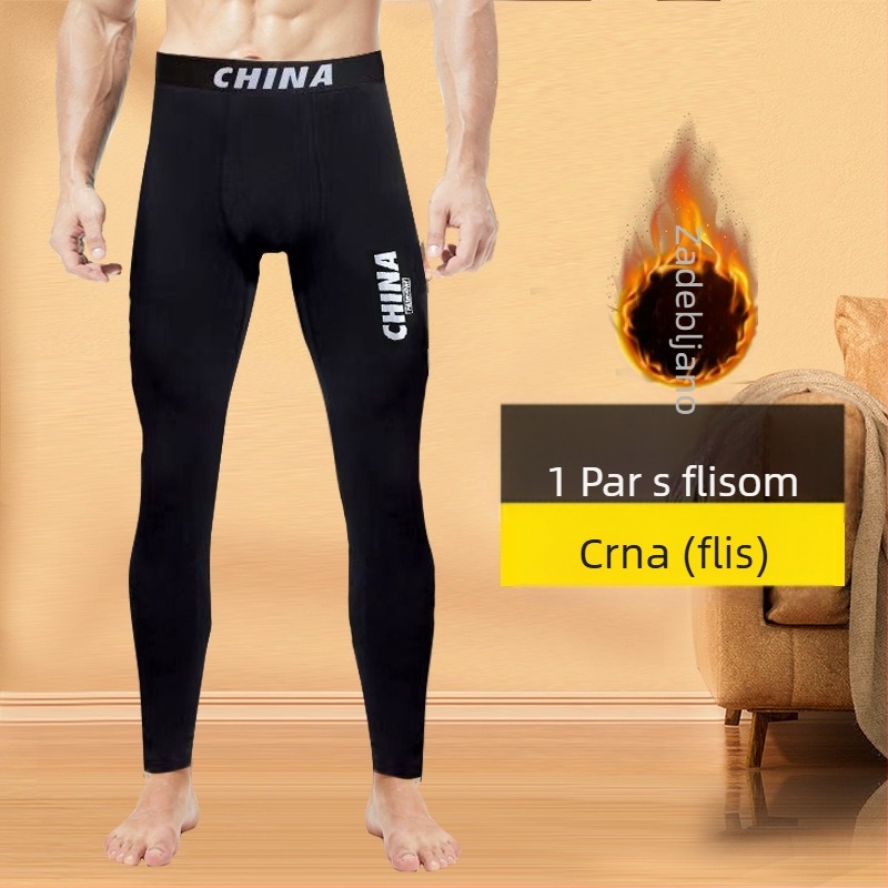 Tople muške zimske hlače s flis podstavom, zadebljane tinejdžerske, plus size, Boys de Velvet, muške duge hlače, usko donje rublje