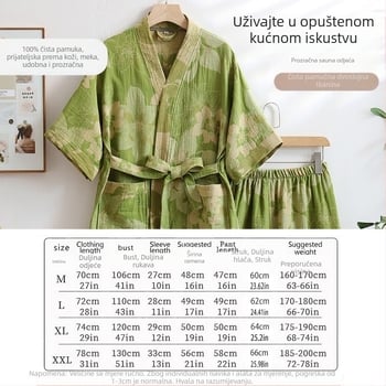 Prekogranično čisto pamučno dvoslojno žakard odijelo za znojenje, hotelski ogrtač za fizioterapiju, odijelo za masažu, saunu, kupaći kostim za parove, veleprodaja