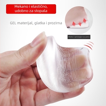 Proizvođač Veleprodaja Unisex prozirnih, amortizirajućih, neklizajućih, mekih, perivih silikonskih uložaka s petom pola veličine, koji povećavaju visinu i udobne