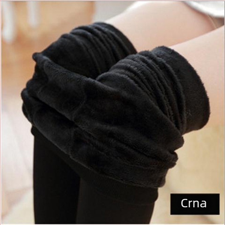 Jesenske i zimske jednodijelne hlače od bisernog baršuna, podstavljene flisom, zadebljane tajice boje kože, tople jednodijelne hlače za hodanje