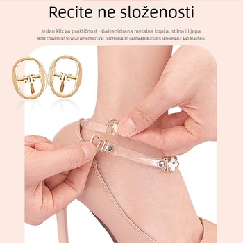 Čizme na visoku petu s četiri lista i tratinčicom, vezicama s jednom riječi, podesivim vezicama bez ugradnje, nevidljivim remenom za pričvršćivanje koji sprječava pad pete