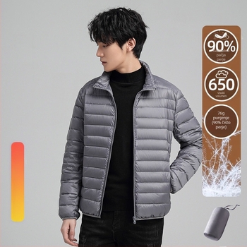 Novi nacionalni standard] Muška i ženska perjana jakna, lagana stojeći ovratnik 6001 Zaštita od hladnoće