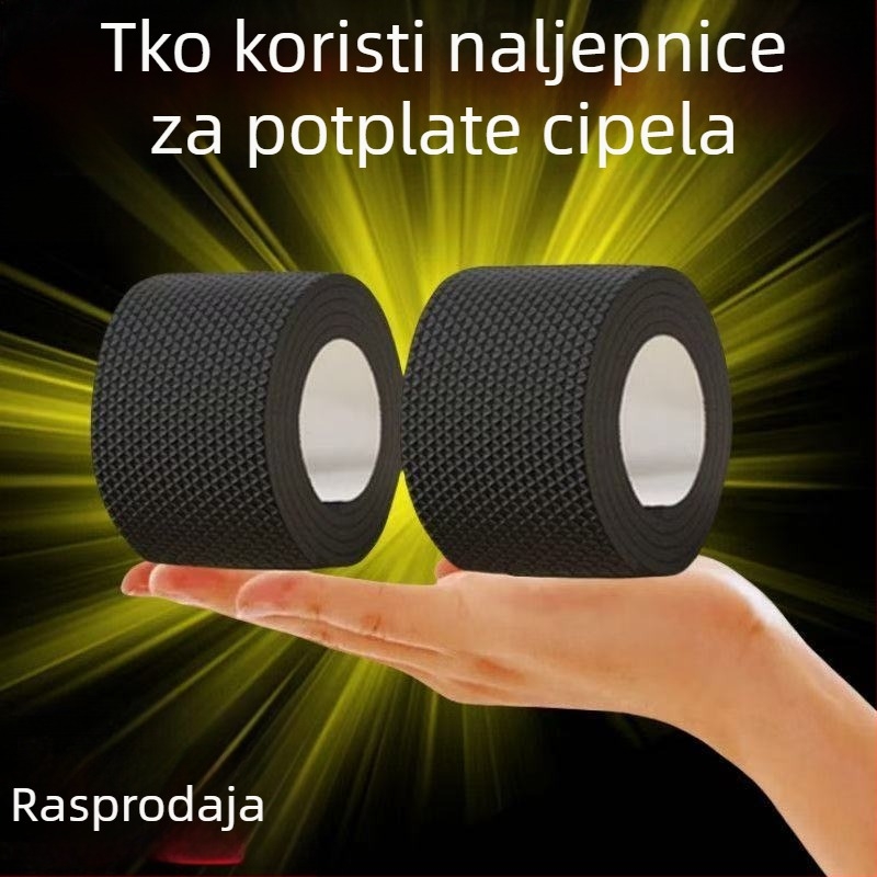 Naljepnica za prigušivanje zvuka na peti, zadebljani neklizajući potplat otporan na habanje, naljepnica protiv habanja, debeli prigušivač zvuka na peti, naljepnica s trakom za zaštitu od zvuka na peti
