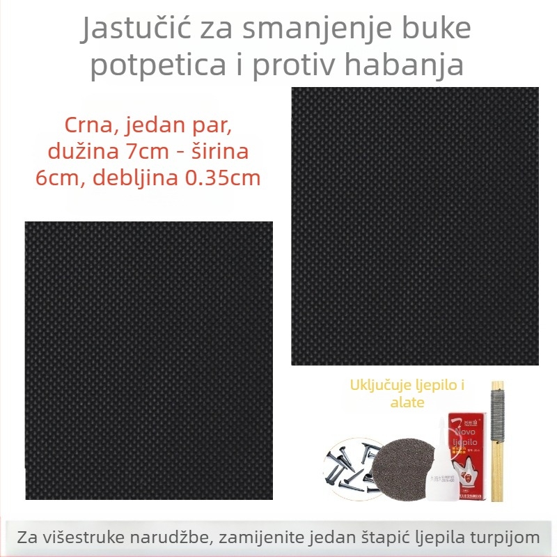 Ženske sandale s visokom petom, zamjenski potplat s otpornim na habanje, gumeni flaster za petu otporan na habanje, protuklizni flaster, šiljci za prigušivač
