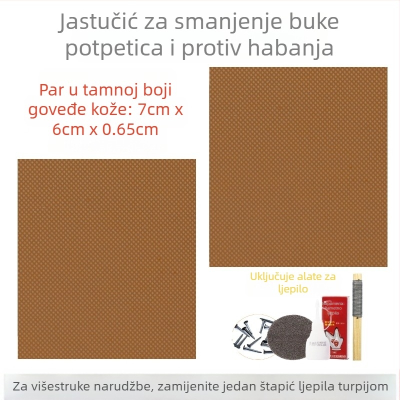 Ženske sandale s visokom petom, zamjenski potplat s otpornim na habanje, gumeni flaster za petu otporan na habanje, protuklizni flaster, šiljci za prigušivač