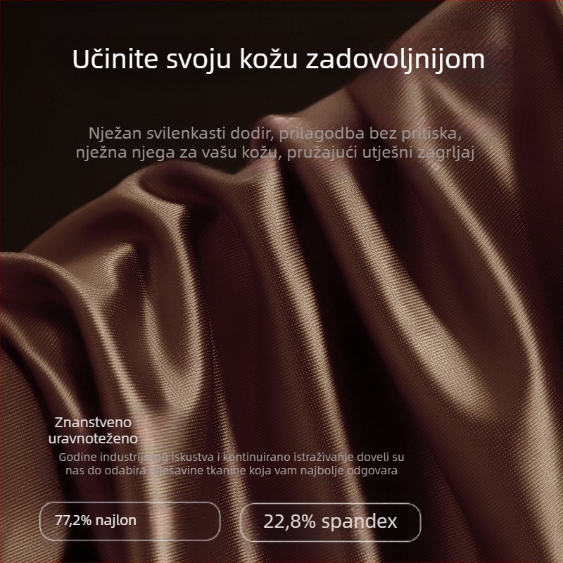 Popularno luksuzno muško donje rublje od ledene svile, antibakterijski unutarnji šav od svile duda, proizvođač muških bokserica bez osjećaja goloće