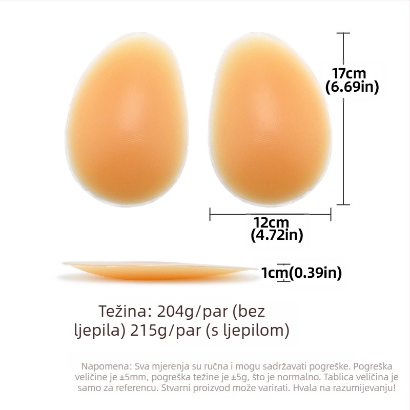 Prekogranični vrući prodavani silikonski lažni jastučić za stražnjicu i bokove, samoljepljivi prirodni bešavni jastučić za bokove, podizanje linije bokova, pojačanje artefakta