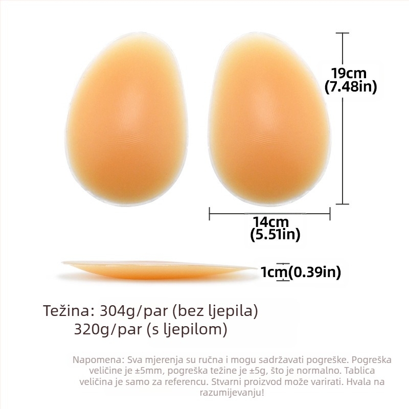 Prekogranični vrući prodavani silikonski lažni jastučić za stražnjicu i bokove, samoljepljivi prirodni bešavni jastučić za bokove, podizanje linije bokova, pojačanje artefakta