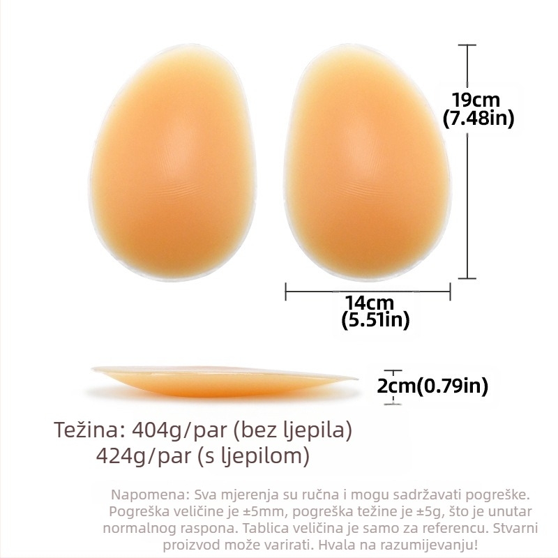 Prekogranični vrući prodavani silikonski lažni jastučić za stražnjicu i bokove, samoljepljivi prirodni bešavni jastučić za bokove, podizanje linije bokova, pojačanje artefakta
