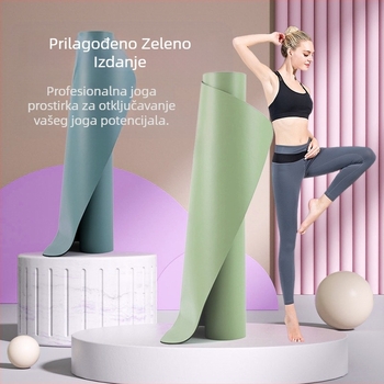 Prekogranična gumena prostirka za jogu, neklizajuća zadebljana profesionalna sportska prostirka za fitness ples, prostirka od dijatomejskog blata, veleprodaja na zalihama, proizvodnja kose