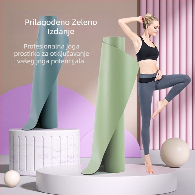 Prekogranična gumena prostirka za jogu, neklizajuća zadebljana profesionalna sportska prostirka za fitness ples, prostirka od dijatomejskog blata, veleprodaja na zalihama, proizvodnja kose