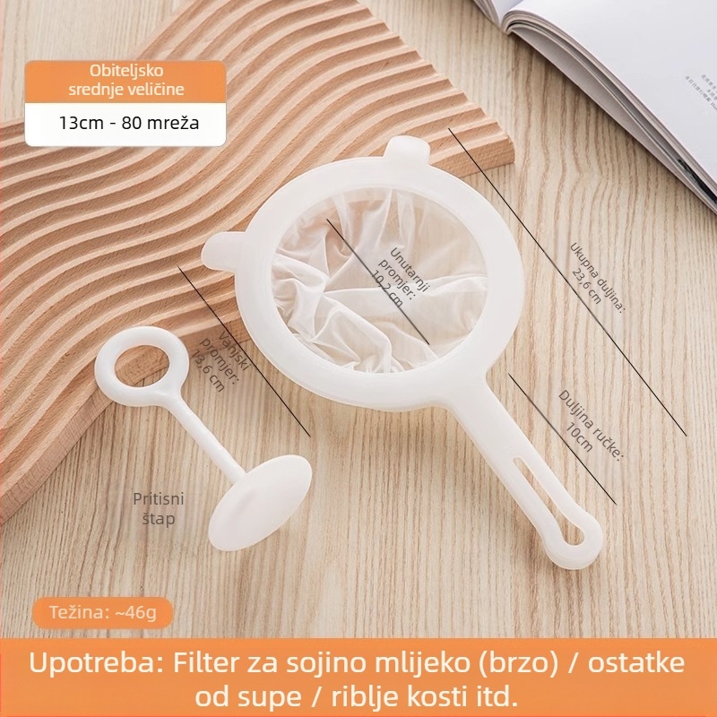 Filter za sojino mlijeko, ultra fini dječji sokovnik koji razbija zidove, filter za sok, sito za curenje u filteru, kuhinjsko sito