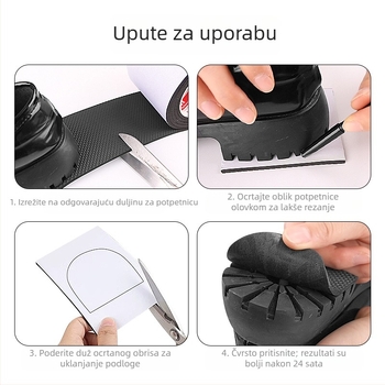 Naljepnica protiv habanja s mrežastim potplatom, naljepnica protiv klizanja za cipele s visokom petom i samoljepljivom EVA pjenom otpornom na habanje