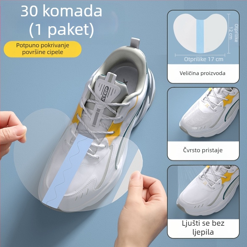 Gornja vodootporna naljepnica, folija za prste protiv vlage i prljavštine, zaštitna navlaka za cipele koja se ne mokri i otporna je na kišne dane, otporna na kišu, vlagu i habanje