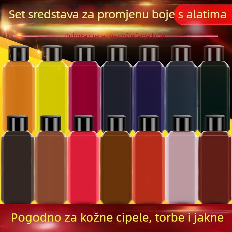 EIDECHSE Set za promjenu boje, kožna torba za sofu, odjeća, jakna, cipele, dodatak za promjenu boje, obnovljena boja