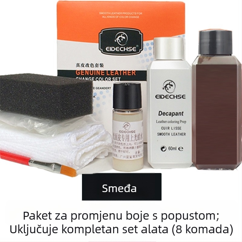 EIDECHSE Set za promjenu boje, kožna torba za sofu, odjeća, jakna, cipele, dodatak za promjenu boje, obnovljena boja