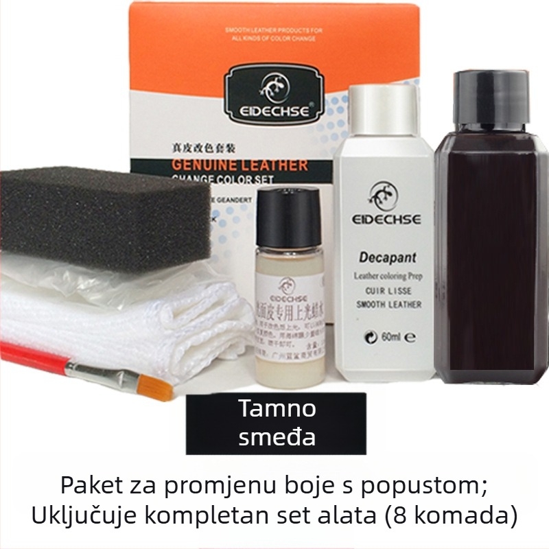 EIDECHSE Set za promjenu boje, kožna torba za sofu, odjeća, jakna, cipele, dodatak za promjenu boje, obnovljena boja