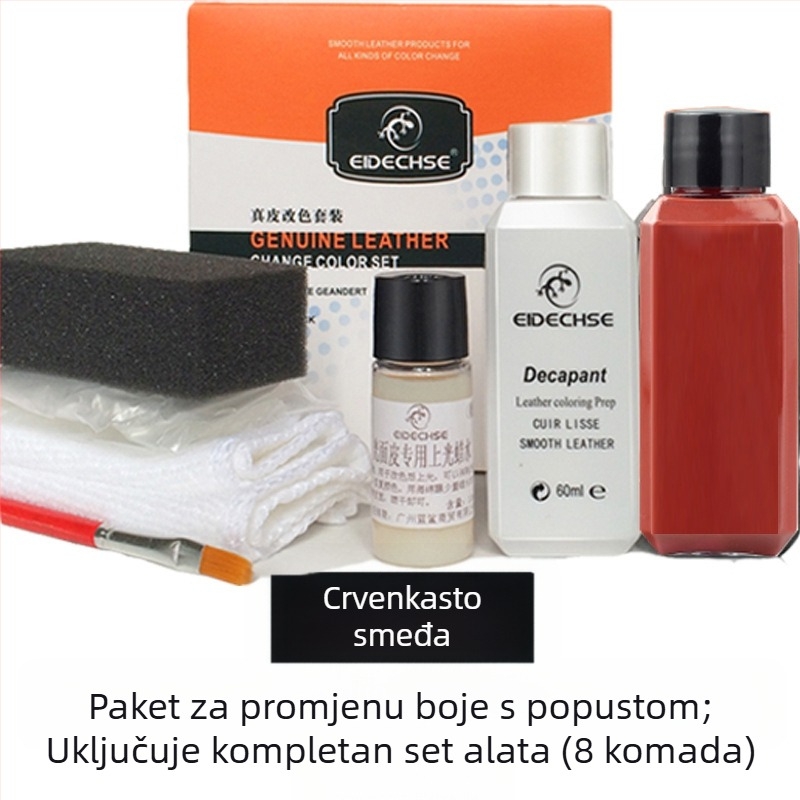 EIDECHSE Set za promjenu boje, kožna torba za sofu, odjeća, jakna, cipele, dodatak za promjenu boje, obnovljena boja