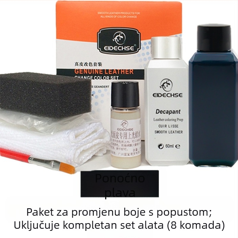 EIDECHSE Set za promjenu boje, kožna torba za sofu, odjeća, jakna, cipele, dodatak za promjenu boje, obnovljena boja