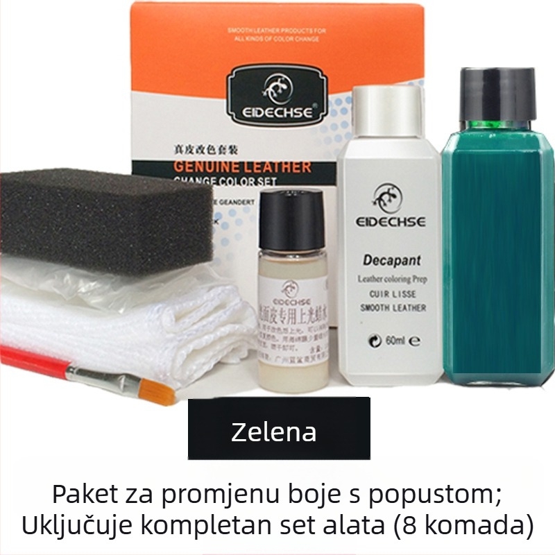 EIDECHSE Set za promjenu boje, kožna torba za sofu, odjeća, jakna, cipele, dodatak za promjenu boje, obnovljena boja