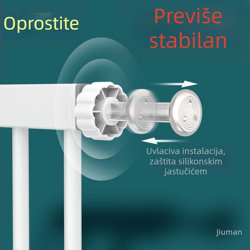 Utor za karticu s ravnim gornjim vijkom za ograde vrata, zaštitne ograde za dječje stepenice, dječje ograde, pribor za zaštitne ograde