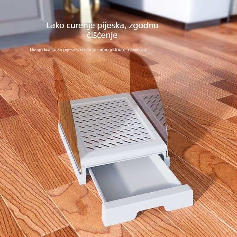 Prekogranične niskoprofilne ljestve za mačke, podloga za posip protiv tragova, podloga za brisanje nogu mačjeg WC-a, platforma za kontrolu posip, alat za kontrolu posip za kućne ljubimce