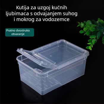 Tvornica veleprodaje kutija za hranjenje gmazova kućnih ljubimaca puževa kutija za kućne ljubimce pustinjački rak rogata žaba gušter kutija za insekte puzeća kutija za kućne ljubimce