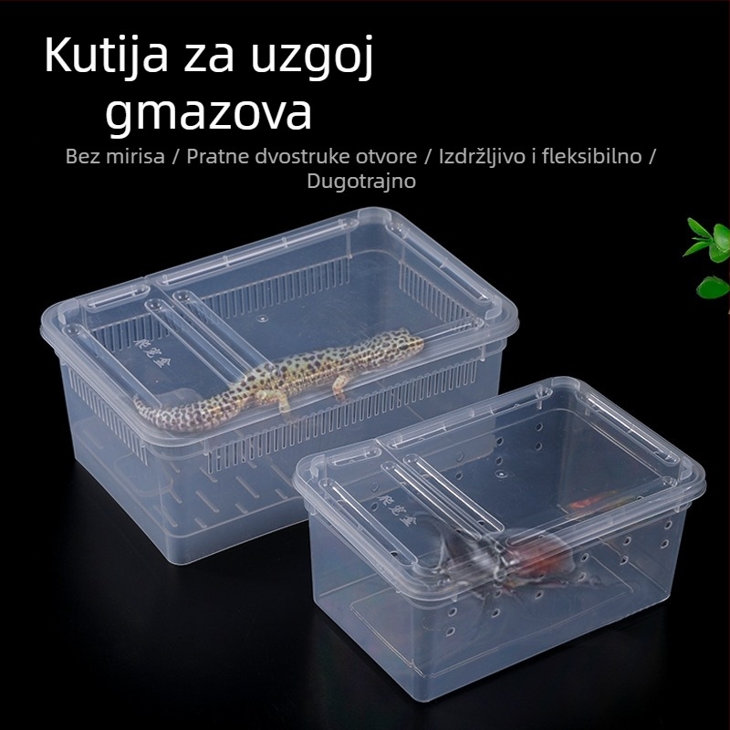 Tvornica veleprodaje kutija za hranjenje gmazova kućnih ljubimaca puževa kutija za kućne ljubimce pustinjački rak rogata žaba gušter kutija za insekte puzeća kutija za kućne ljubimce