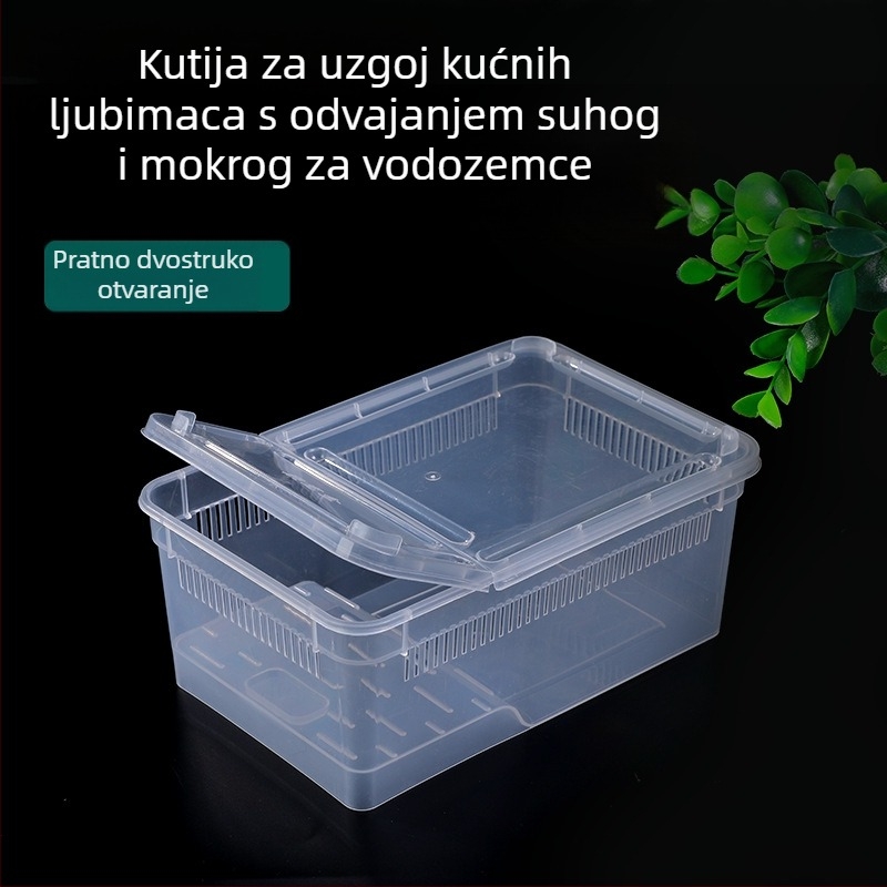 Tvornica veleprodaje kutija za hranjenje gmazova kućnih ljubimaca puževa kutija za kućne ljubimce pustinjački rak rogata žaba gušter kutija za insekte puzeća kutija za kućne ljubimce