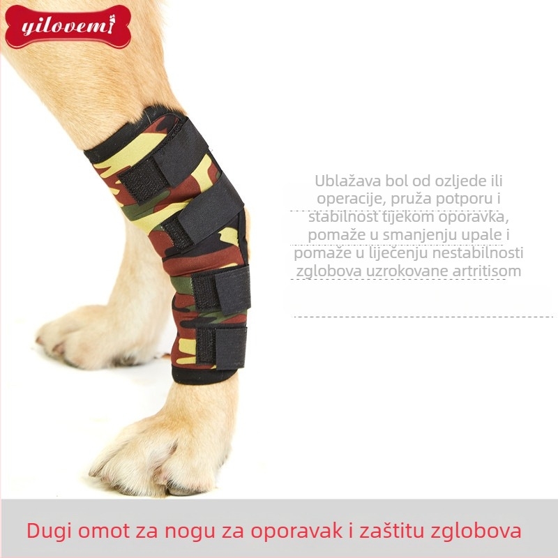Novi pribor za kućne ljubimce, štitnici za koljena za pse, postoperativni zaštitni zavoj, zaštitni zavoj za zglobove za pse, protiv lizanja, oporavak od sindroma odsjaja