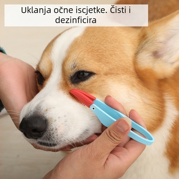 Četkica za suze kućnih ljubimaca, četkica za izmet očiju za mačke i pse, četkica za čvorove, kopča za čišćenje očiju, mekana četkica, ekskluzivno za Amazon