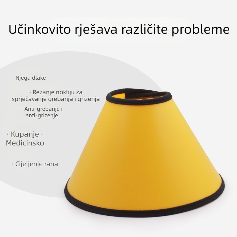 Zaštitna navlaka za kućne ljubimce za pse Elizabeth Ring, zaštitna navlaka protiv ugriza za pse, pokrivalo za glavu protiv ogrebotina, navlaka za vrat za mačke, prsten protiv lizanja