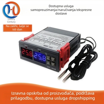 STC-3008 računalni digitalni zaslon, inteligentni dvostruki upravljački elektronički termostat, dvostruki zaslon, dvostruka temperatura, podesivi regulator temperature