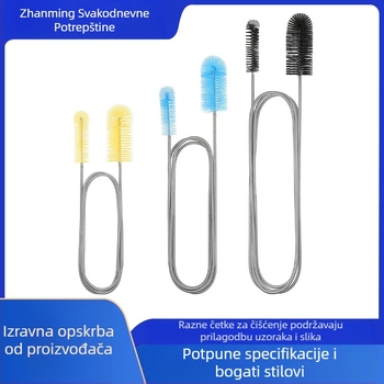 Četka za čišćenje crijeva hladnjaka u boji, savitljiva četka od nehrđajućeg čelika, odvodna cijev za boce, četka za kanalizaciju za WC, veleprodaja