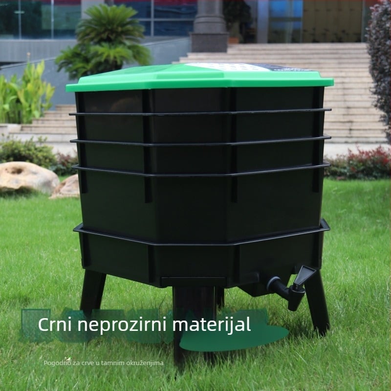 Kutija za uzgoj glista iz kućanstva preko granice, kuhinjski otpad, gnojivo za gliste, kanta za kompost za gliste, višenamjenski pladanj, kutija za uzgoj glista
