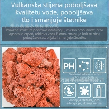 Akvarijski vulkanski kamen čista prirodna filtracija pročišćene vode adsorpcija uređenje okoliša ribnjak akvarijska filtracija arapski poseban materijal za dno od pijeska