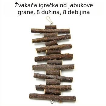 Pribor za štapiće za mljevenje zečeva, grana jabuke, vjeverica Totoro, igračka Totoro, grickalice, štapići za mljevenje hrčaka, veleprodaja, konopci