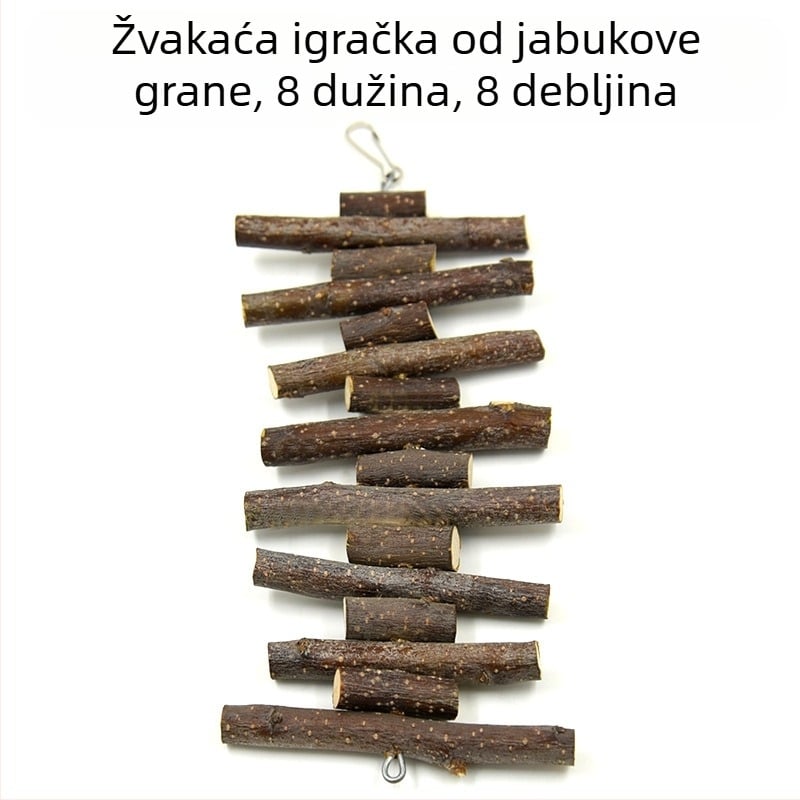 Pribor za štapiće za mljevenje zečeva, grana jabuke, vjeverica Totoro, igračka Totoro, grickalice, štapići za mljevenje hrčaka, veleprodaja, konopci
