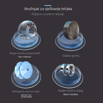 Sportski automobil za hrčke Igračka Zlatni medvjed Lopta za trčanje Ekstra veliki valjak za hrčke Mali kotač za trčanje za kućne ljubimce Automobil za trčanje za hrčke